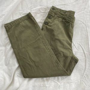CURRENT ELLIOT green straight leg pants sz 32